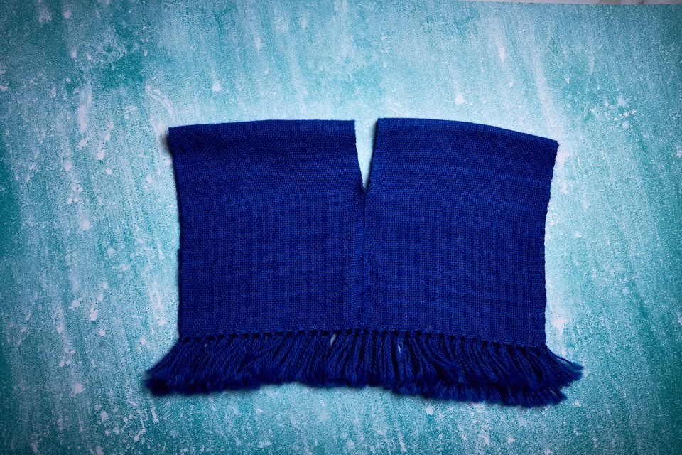 Poncho niño, otra vista · azul
