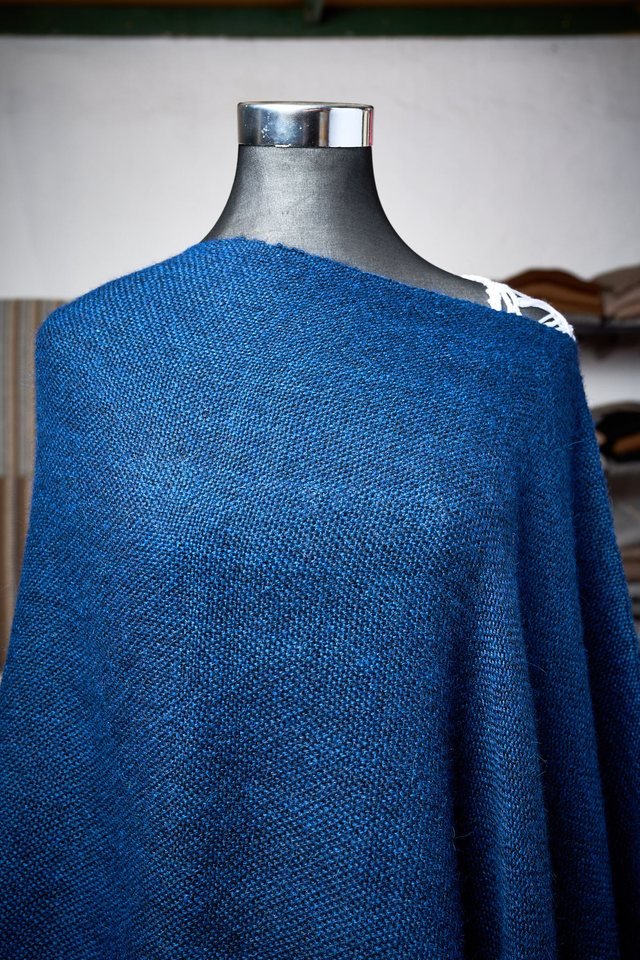 Poncho mujer, otra vista · azul