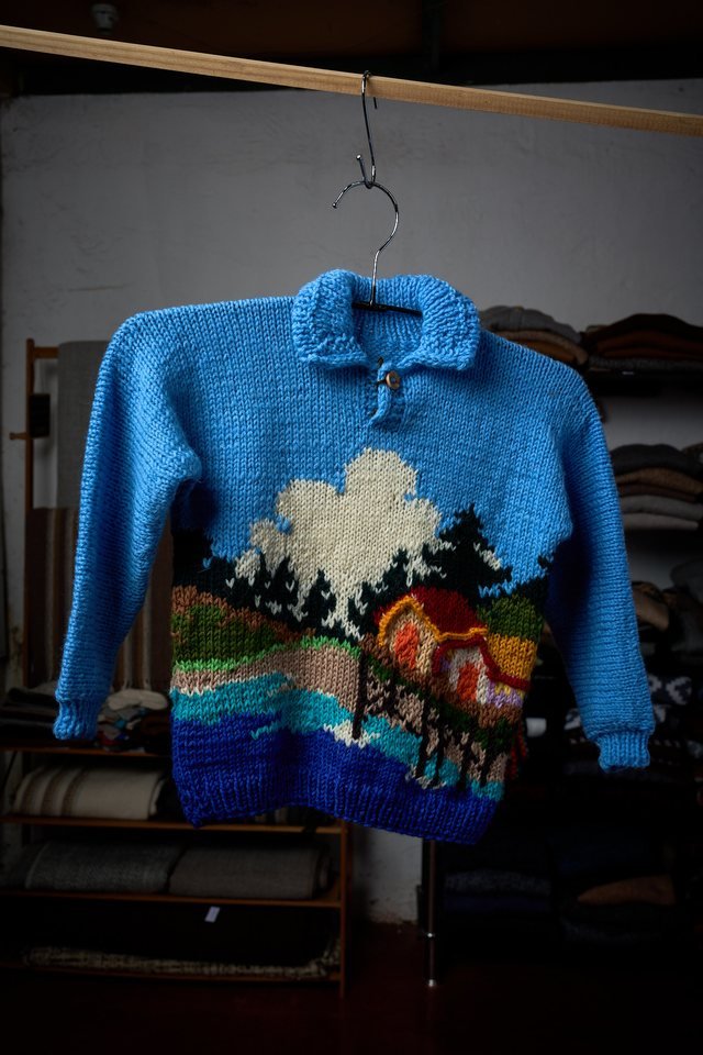 Chaleco niño · Palafito, otra vista · azul